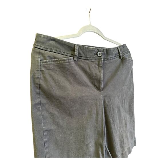 Talbots Bermuda Shorts Women’s Size 10 Charcoal Gray Cotton Spandex Classic Fit - Picture 2 of 10